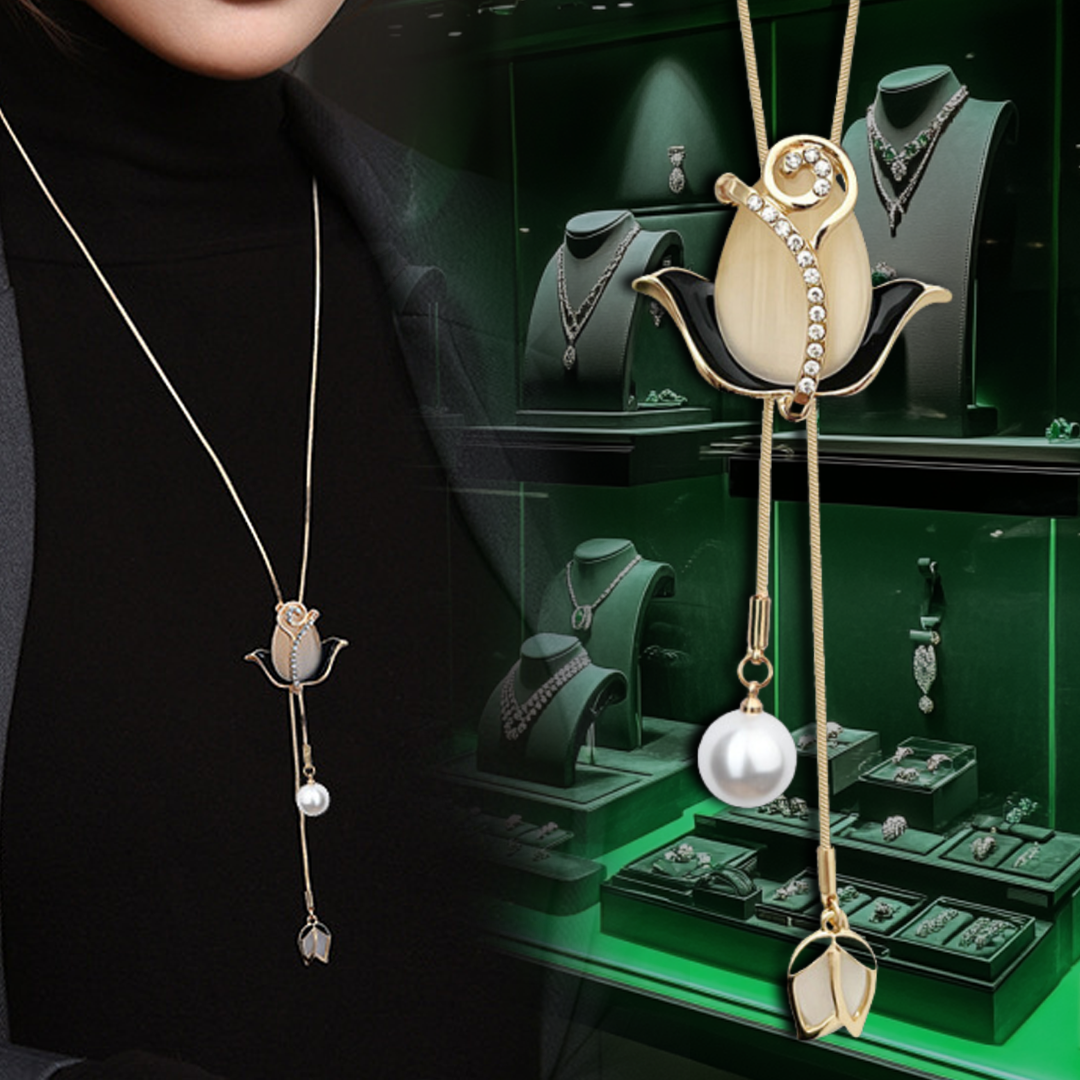 Collar con Dije de Flor